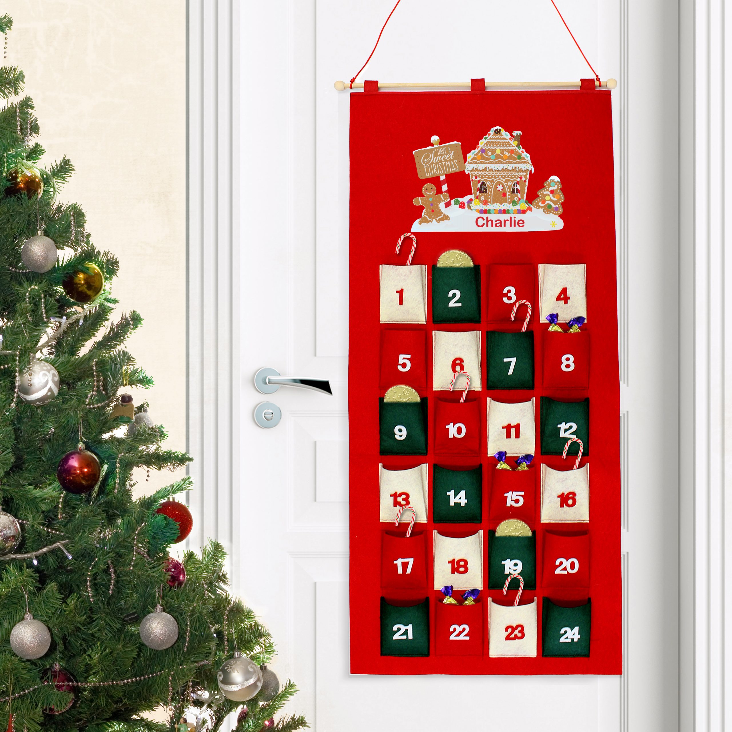 Personalised Advent Calendar - Gingerbread House (5)