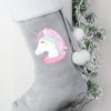 Personalised Christmas Unicorn Stocking