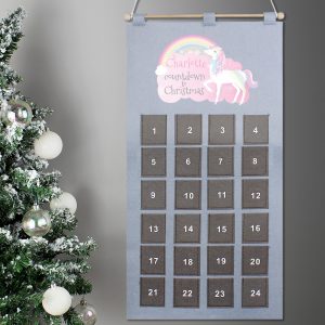 Personalised Christmas Unicorn Advent Calendar