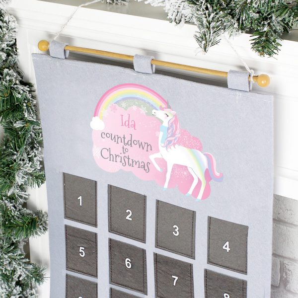 Personalised Christmas Unicorn Advent Calendar