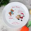 Santa and Rudolph Mince Pie Plate